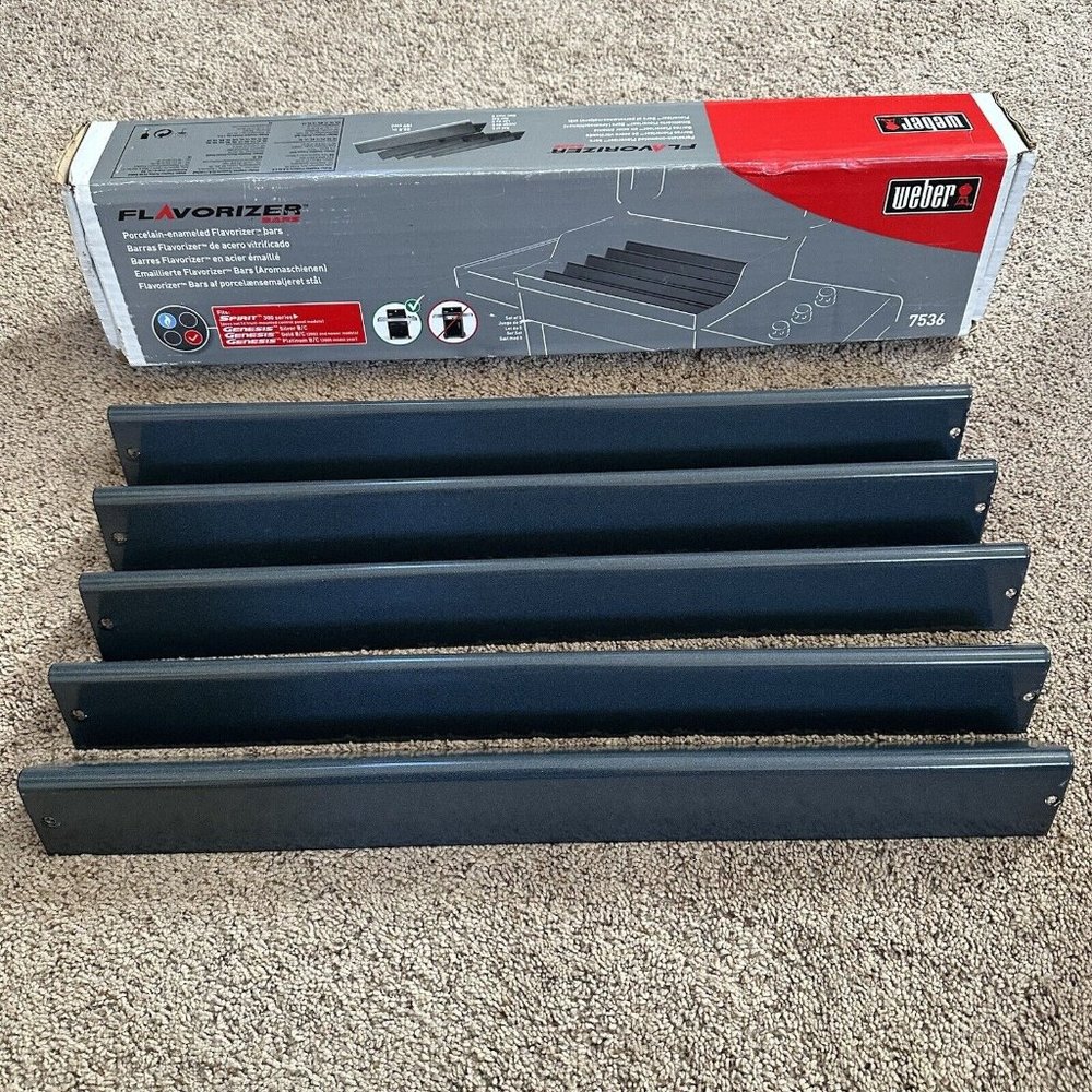 GENUINE OEM Weber 7536 Porcelain - Enameled Flavorizer Bars - Spirit Genesis 300